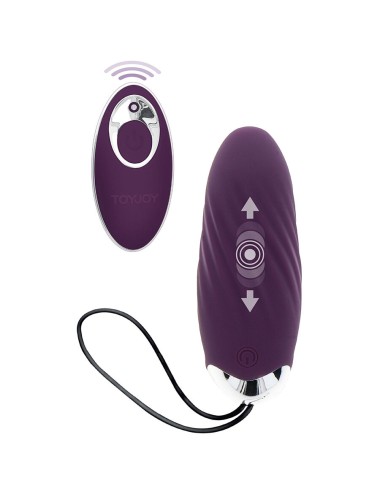 TOYJOY - FELICIDADE KNOCK KNOCK EGGSTAVAGANT VIBRADOR CONTROLE REMOTO ROXO