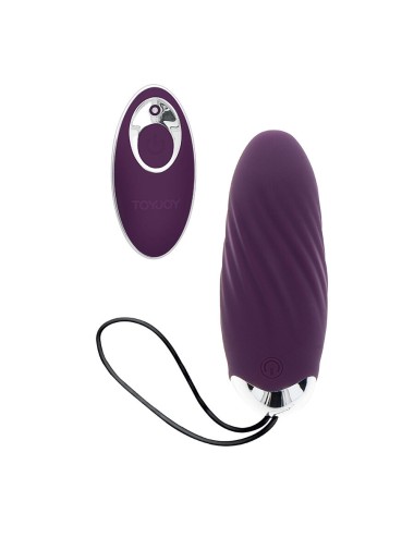 TOYJOY - FELICIDADE KNOCK KNOCK EGGSTAVAGANT VIBRADOR CONTROLE REMOTO ROXO
