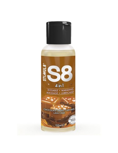 STIMUL8 - S8 LUBRIFICANTE 4 EM 1 DE SOBREMESA DE CHOCOLATE E CARAMELO SALGADO 125 ML