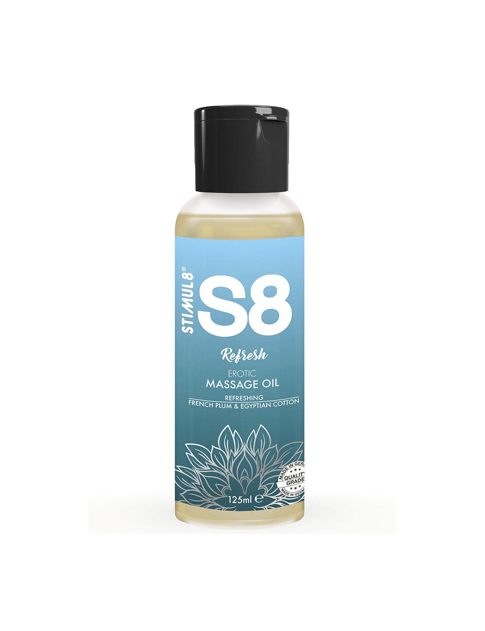 STIMUL8 - S8 REFRESH ÓLEO DE MASSAGEM DE ALGODÃO 125 ML STIMUL8 - S8 REFRESH ÓLEO DE MASSAGEM DE ALGODÃO 125 ML
