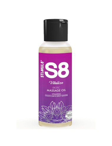 STIMUL8 - S8 ÓLEO DE MASSAGEM DE LIMÃO VITALIZE 125 ML