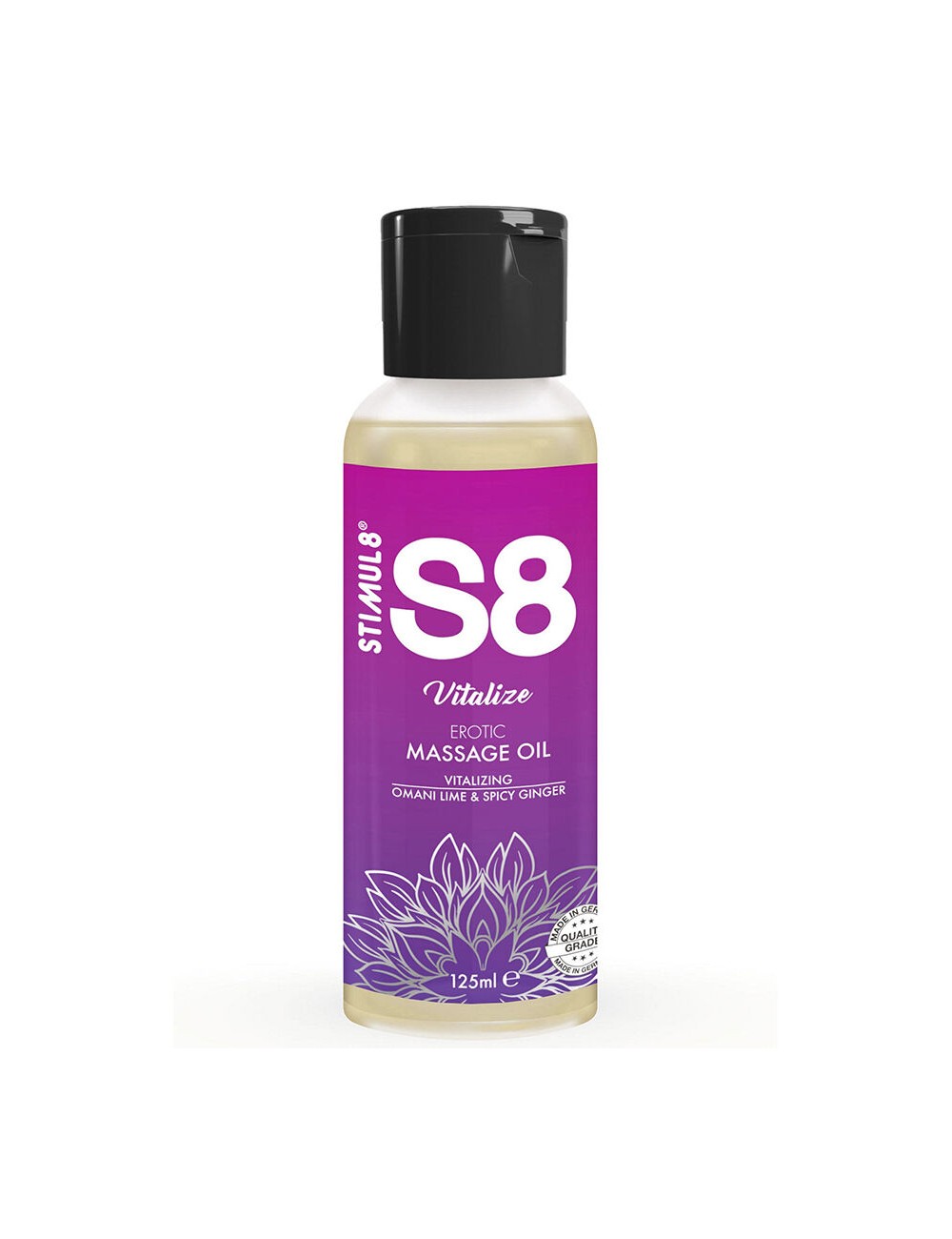 STIMUL8 - S8 ÓLEO DE MASSAGEM DE LIMÃO VITALIZE 125 ML STIMUL8 - S8 ÓLEO DE MASSAGEM DE LIMÃO VITALIZE 125 ML