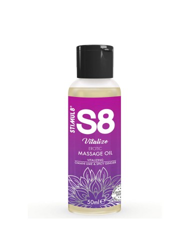 STIMUL8 - S8 VITALIZE ÓLEO DE MASSAGEM ERÓTICO LIMA 50 ML
