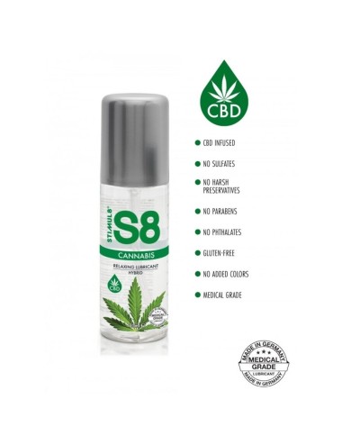 STIMUL8 - LUBRIFICANTE HÍBRIDO DE CANNABIS S8 125 ML