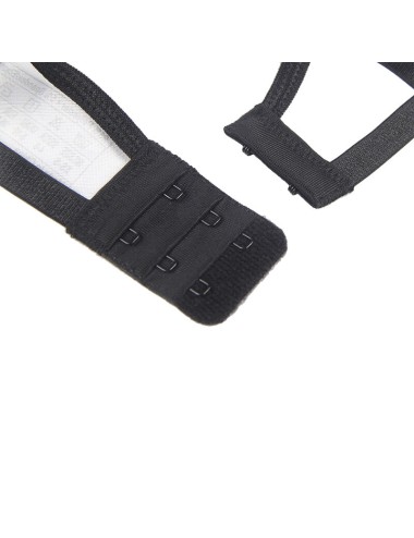 SUBBLIME - CONJUNTO DE 3 PEAS SUTI + TANGA + LIGA DE RENDA PRETO L/XL