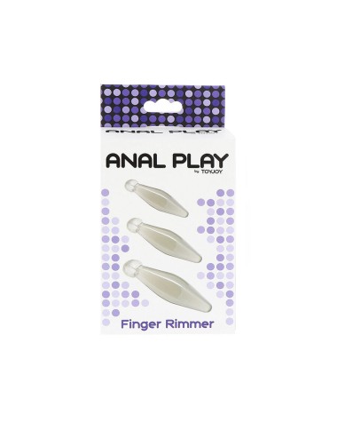TOYJOY - ANAL PLAY FINGER RIMMER 3 PEÇAS TRANSPARENTE