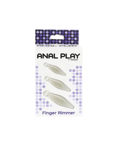 TOYJOY - ANAL PLAY FINGER RIMMER 3 PEÇAS TRANSPARENTE