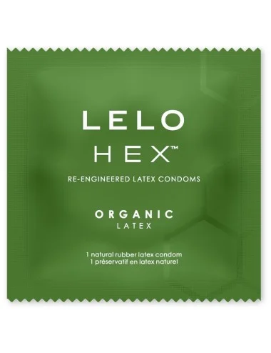 LELO - CAIXA DE PRESERVATIVOS ORGÂNICOS HEX 3 UNIDADES