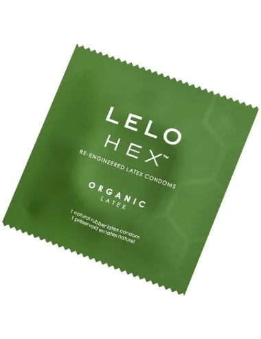 LELO - CAIXA DE PRESERVATIVOS ORGÂNICOS HEX 3 UNIDADES