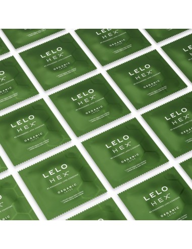 LELO - CAIXA DE PRESERVATIVOS ORGÂNICOS HEX 3 UNIDADES