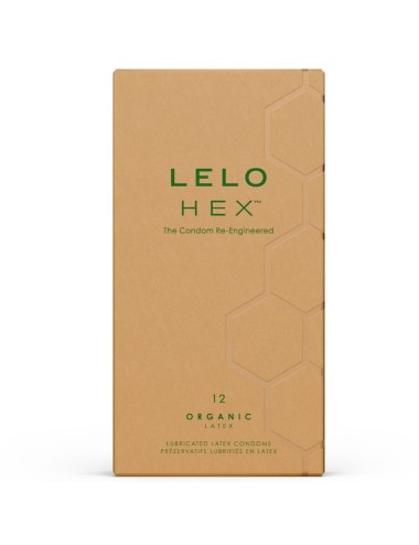 LELO - CAIXA DE PRESERVATIVOS ORGÂNICOS HEX 12 UNIDADES