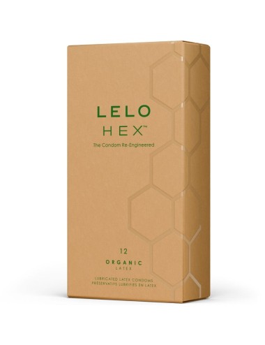 LELO - CAIXA DE PRESERVATIVOS ORGÂNICOS HEX 12 UNIDADES