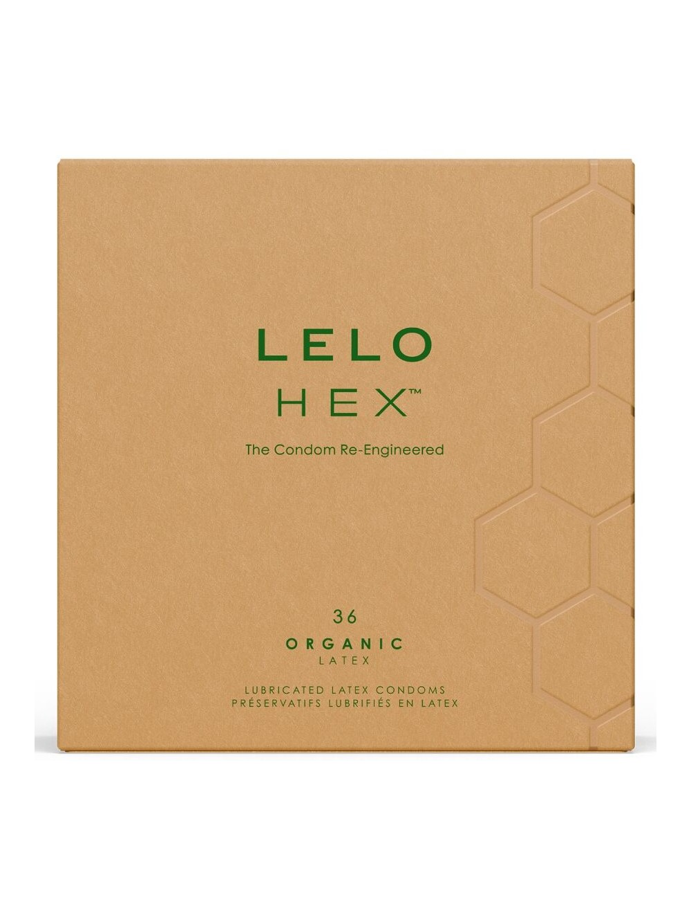 LELO - CAIXA DE PRESERVATIVOS ORGÂNICOS HEX 36 UNIDADES LELO - CAIXA DE PRESERVATIVOS ORGÂNICOS HEX 36 UNIDADES