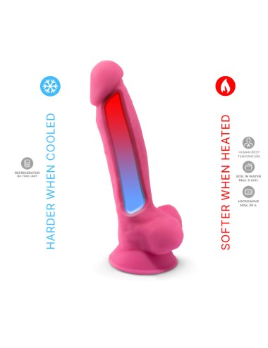 SILEXD – MODELO DE PÊNIS REALISTA 7 ROSA QUE BRILHAM NO ESCURO
