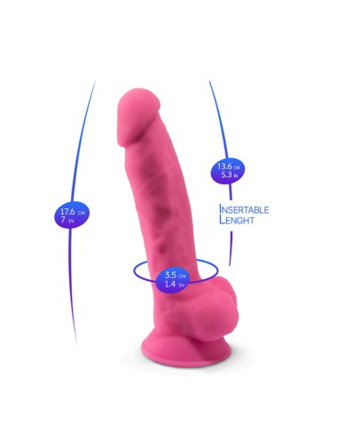 SILEXD – MODELO DE PÊNIS REALISTA 7 ROSA QUE BRILHAM NO ESCURO