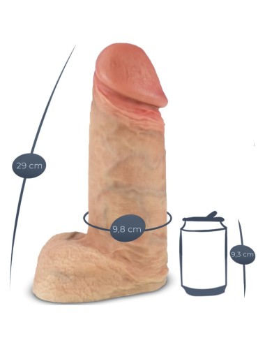 SILEXD - MODELO 1 PÊNIS REALISTA DE SILICONE XTREME PREMIUM 28 CM