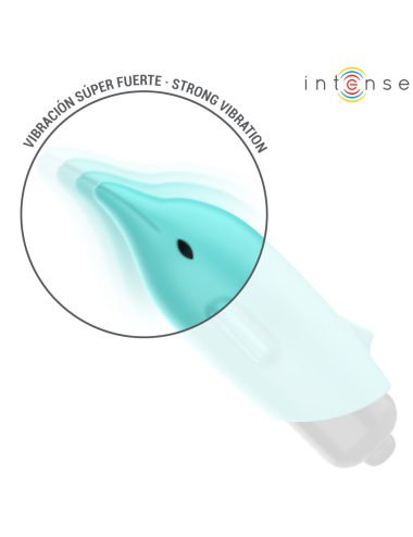 INTENSE - BALA VIBRANTE ECHO AZUL GOLFINHO 8 X 4,7 CM