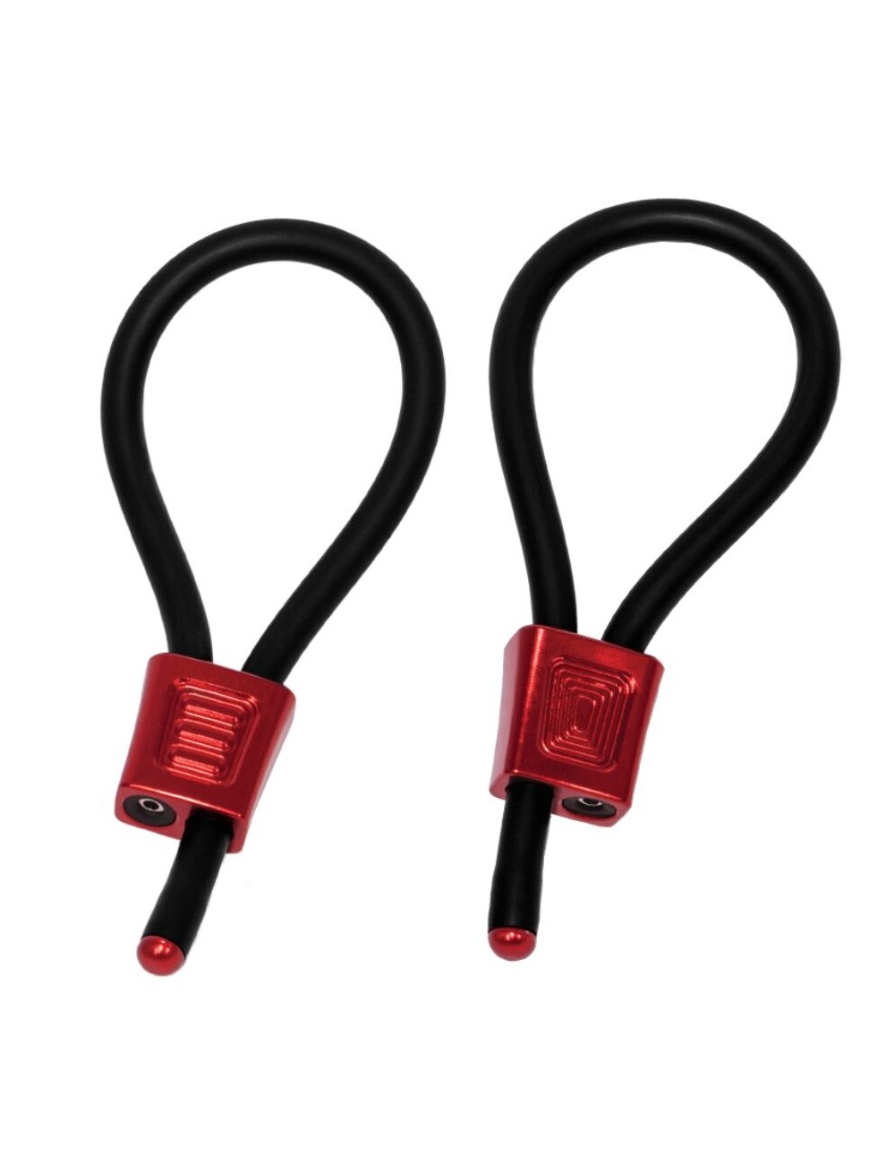 ELECTRASTIM - ANÉIS PENIANOS AJUSTÁVEIS PRESTIGE ELECTRA LOOPS VERMELHOS
