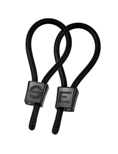 ELECTRASTIM - ANÉIS PENIANOS AJUSTÁVEIS PRESTIGE ELECTRA LOOPS PRETOS