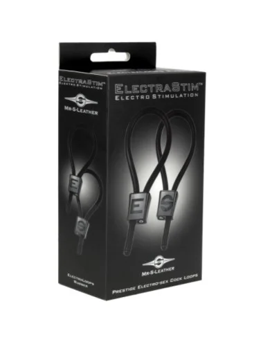 ELECTRASTIM - ANÉIS PENIANOS AJUSTÁVEIS PRESTIGE ELECTRA LOOPS PRETOS