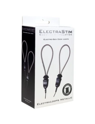 ELECTRASTIM - ANÉIS DE PÊNIS DE METAL AJUSTÁVEIS ELECTRALOOPS E-STIM
