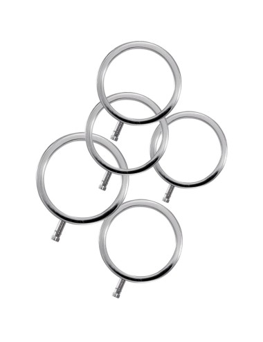 ELECTRASTIM - ANÉIS DE METAL ELECTRARINGS PACOTE COM 5