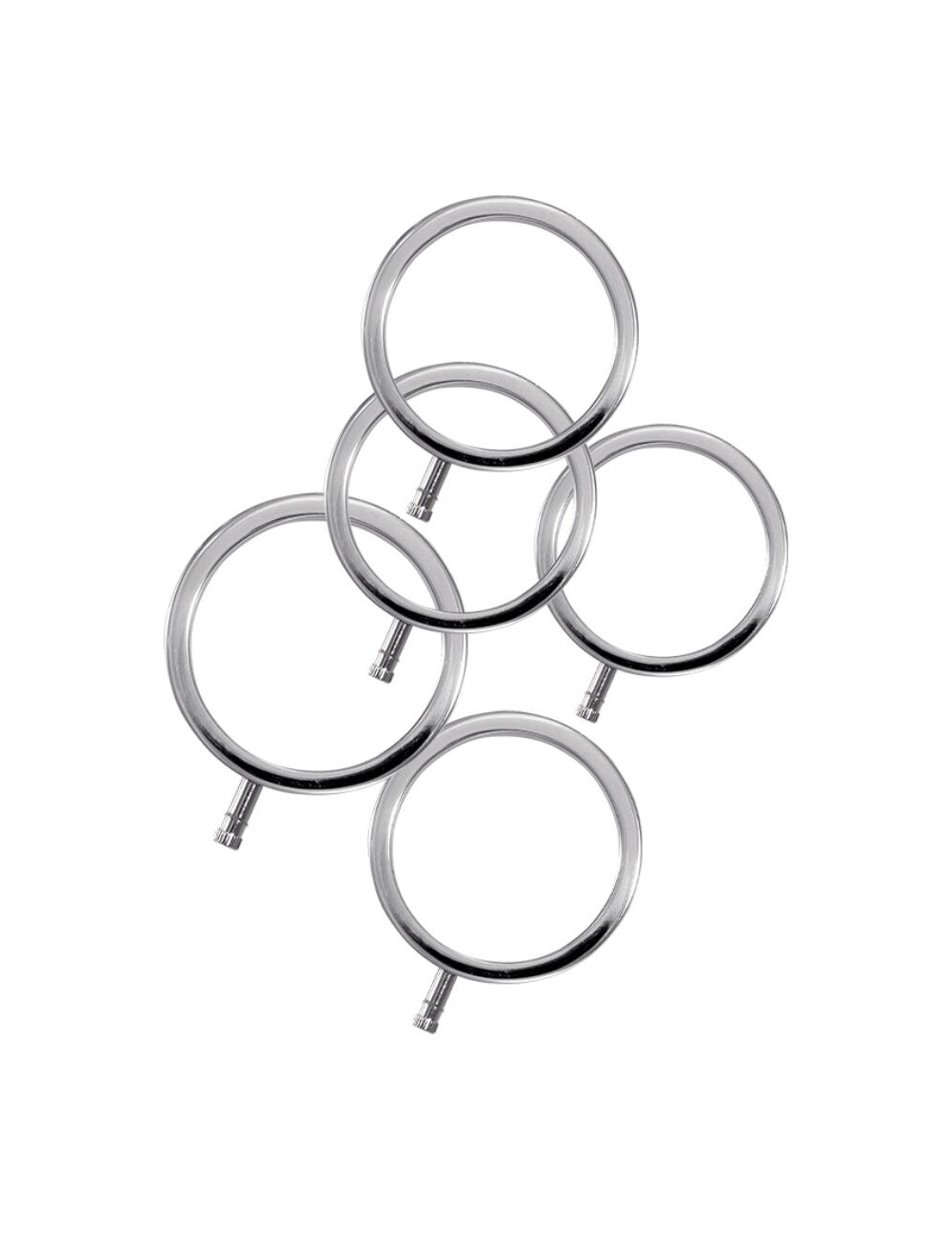 ELECTRASTIM - ANÉIS DE METAL ELECTRARINGS PACOTE COM 5 ELECTRASTIM - ANÉIS DE METAL ELECTRARINGS PACOTE COM 5