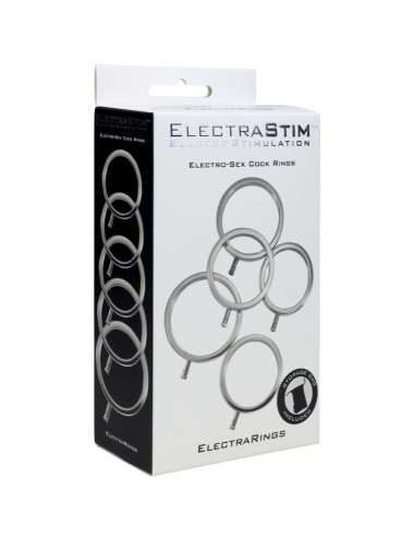 ELECTRASTIM - ANÉIS DE METAL ELECTRARINGS PACOTE COM 5