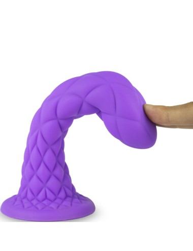 SILEXD - DREAMY DILDO FANTASY SILICONE LÍQUIDO TERMORATIVO VIOLETA 18,5 CM