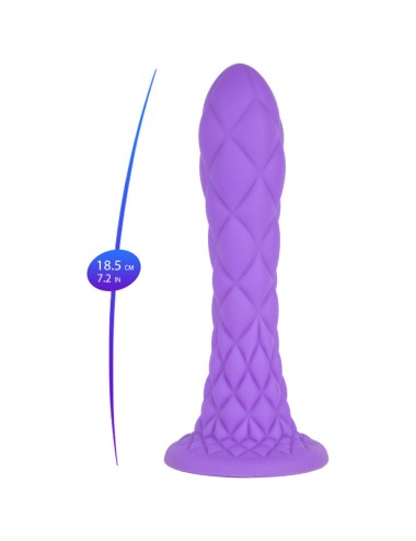 SILEXD - DREAMY DILDO FANTASY SILICONE LÍQUIDO TERMORATIVO VIOLETA 18,5 CM