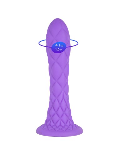 SILEXD - DREAMY DILDO FANTASY SILICONE LÍQUIDO TERMORATIVO VIOLETA 18,5 CM