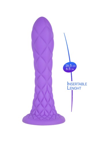 SILEXD - DREAMY DILDO FANTASY SILICONE LÍQUIDO TERMORATIVO VIOLETA 18,5 CM