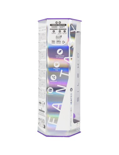 SILEXD - DREAMY DILDO FANTASY SILICONE LÍQUIDO TERMORATIVO VIOLETA 18,5 CM