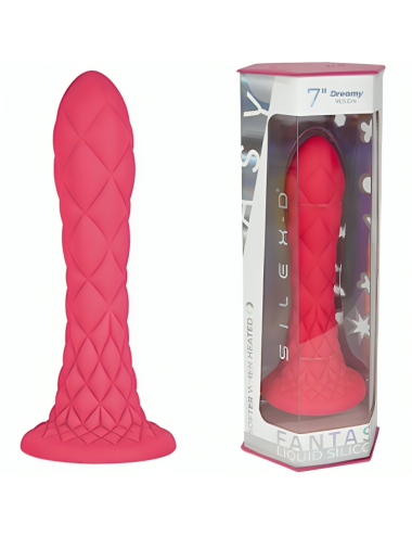 SILEXD - DREAMY DILDO FANTASY SILICONE LÍQUIDO TERMORATIVO FÚCSIA 18