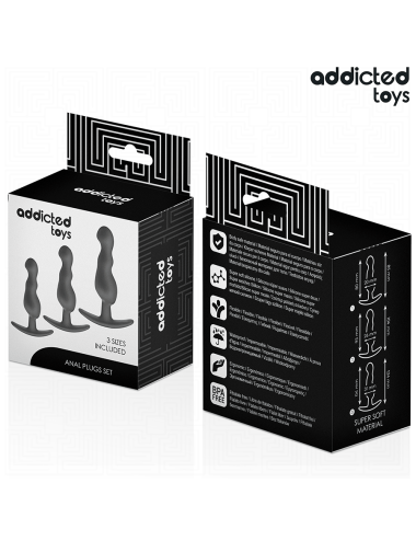 ADDICTED TOYS - CONJUNTO DE 3 PLUG ANAL MODELO 1