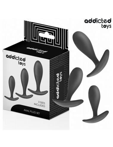ADDICTED TOYS - CONJUNTO DE 3 PLUG ANAL MODELO 2