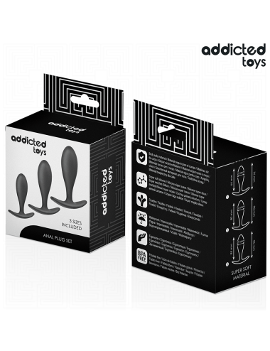 ADDICTED TOYS - CONJUNTO DE 3 PLUG ANAL MODELO 2
