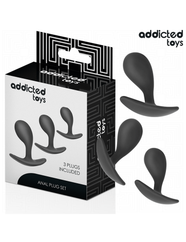 ADDICTED TOYS - CONJUNTO DE 3 PLUG ANAL MODELO 3