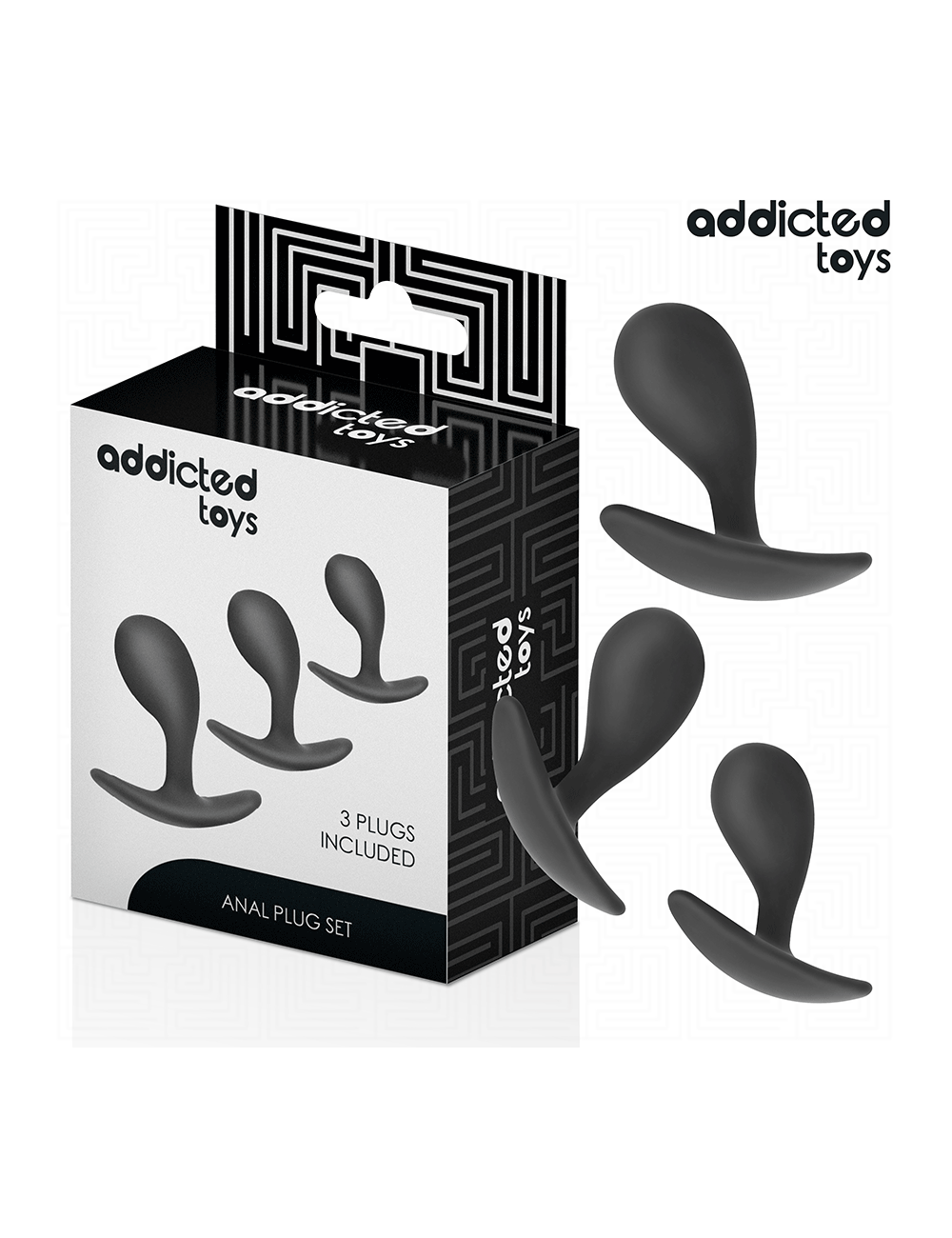 ADDICTED TOYS - CONJUNTO DE 3 PLUG ANAL MODELO 3 ADDICTED TOYS - CONJUNTO DE 3 PLUG ANAL MODELO 3