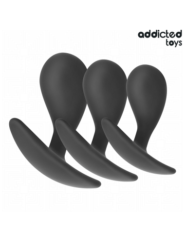 ADDICTED TOYS - CONJUNTO DE 3 PLUG ANAL MODELO 3