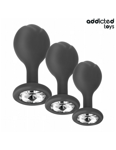 ADDICTED TOYS - CONJUNTO DE 3 PLUG ANAL COM JOIA