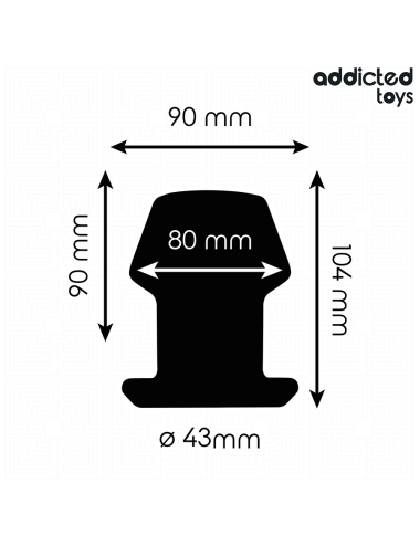 ADDICTED TOYS - PLUG ANAL EXTREMO OCO TAMANHO L 10,4 CM