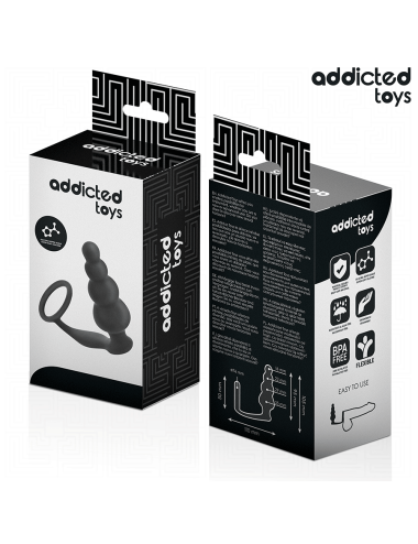 ADDICTED TOYS - PLUG ANAL COM ANEL MODELO 5
