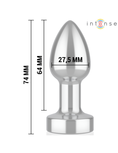 INTENSE - PLUG ANAL 10 VIBRAÇÕES METAL COM CONTROLE REMOTO S
