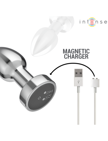 INTENSE - PLUG ANAL 10 VIBRAÇÕES METAL COM CONTROLE REMOTO S