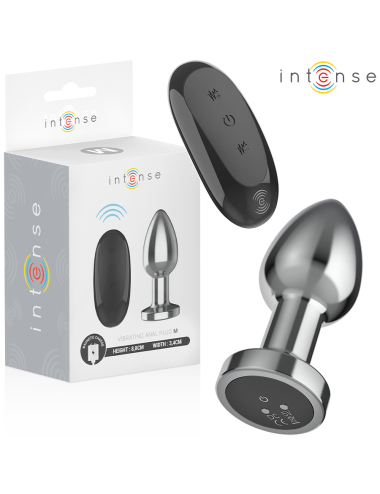 INTENSE - PLUG ANAL 10 VIBRAÇÕES METAL COM CONTROLE REMOTO M