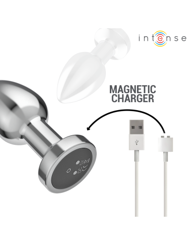 INTENSE - PLUG ANAL 10 VIBRAÇÕES METAL COM CONTROLE REMOTO M