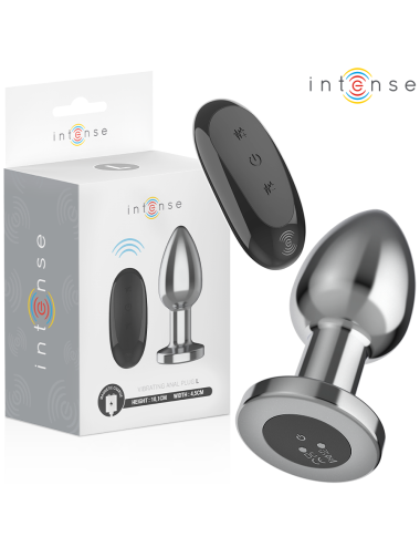 INTENSE - PLUG ANAL 10 VIBRAÇÕES METAL COM CONTROLE REMOTO L