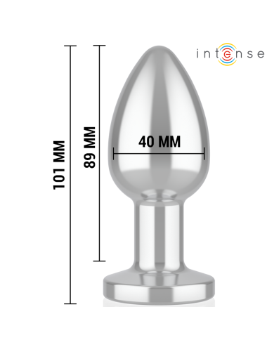 INTENSE - PLUG ANAL 10 VIBRAÇÕES METAL COM CONTROLE REMOTO L