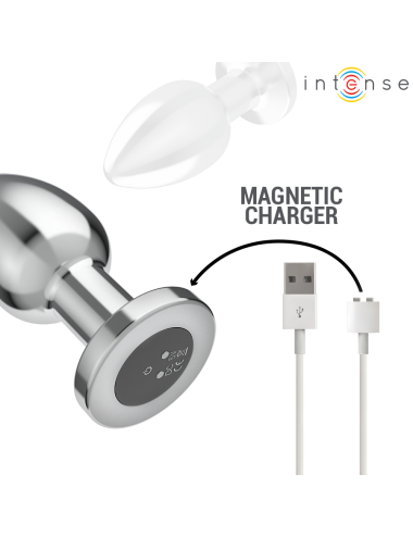 INTENSE - PLUG ANAL 10 VIBRAÇÕES METAL COM CONTROLE REMOTO L